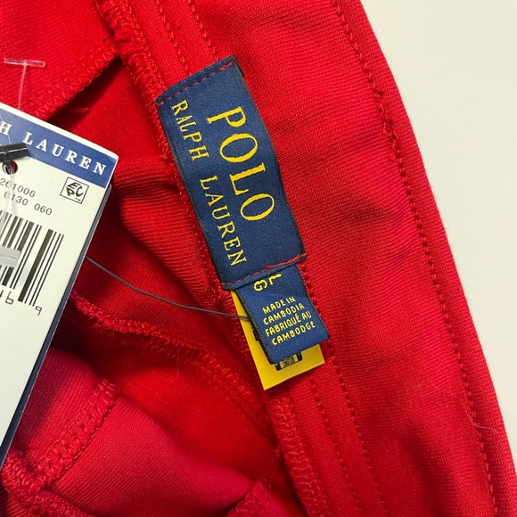 Polo Ralph Lauren Red Double Knit Jogger Cargo Pants Men’s. - Picture 6 of 16